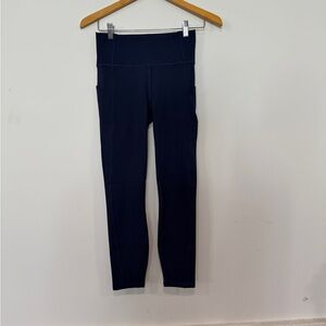 Fabletics Oasis high waisted 7/8 Navy High-Waist Leggings